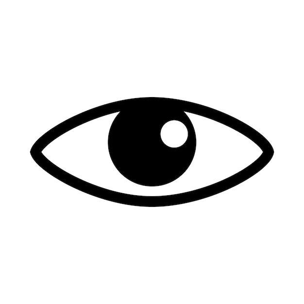 Icono de vector de ojo