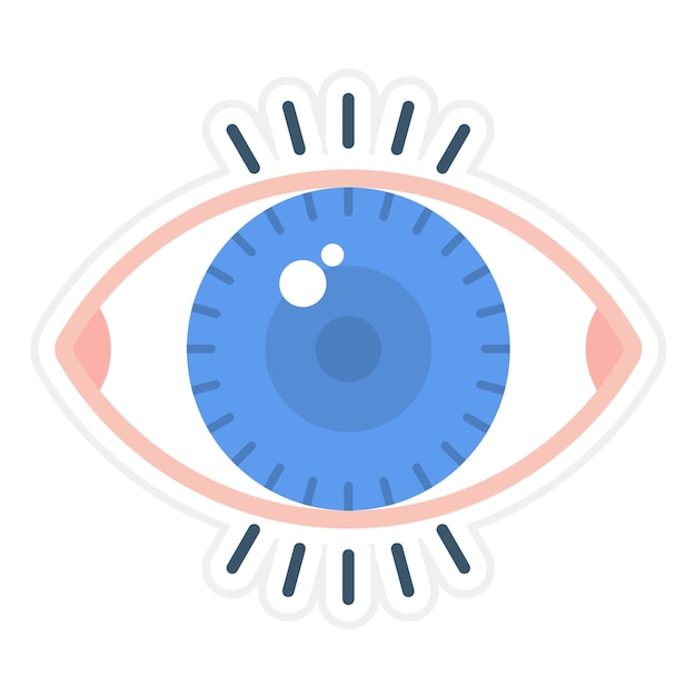 El icono del vector de ojos se puede utilizar para el conjunto de iconos de medicina