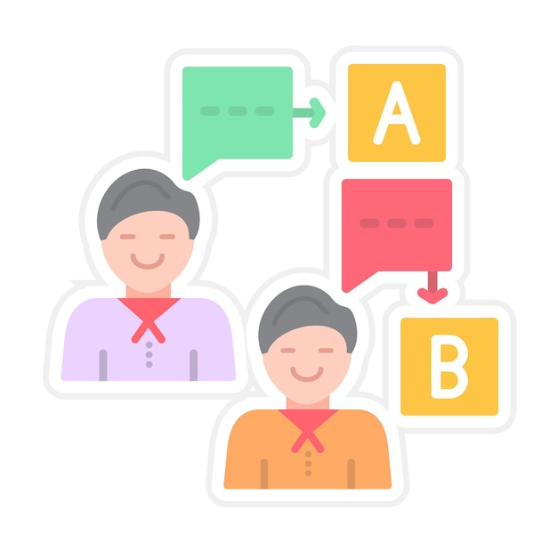 El icono del vector de opinión se puede utilizar para el conjunto de iconos de comunicaciones