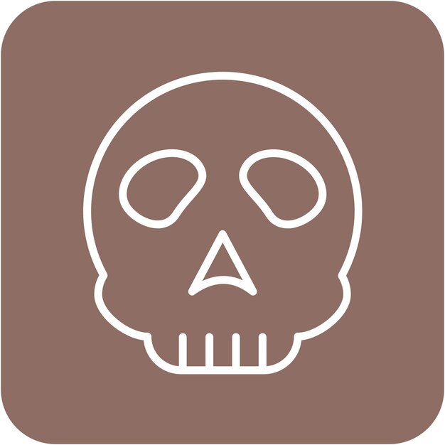 El icono del vector de osteología se puede utilizar para el conjunto de iconos de Medicina I