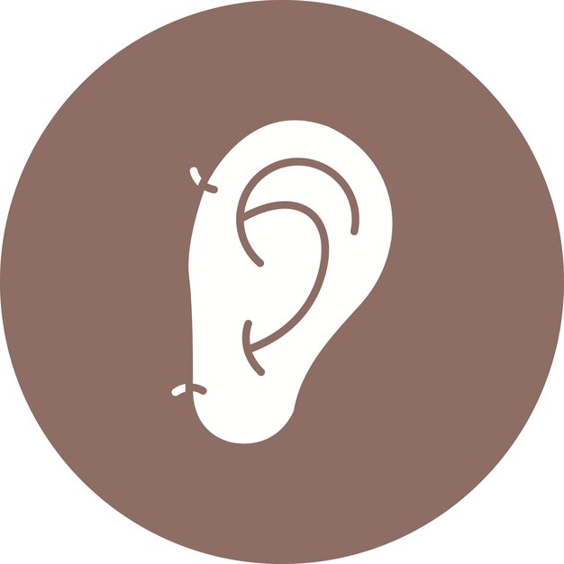 El icono del vector de otología se puede utilizar para el conjunto de iconos de Medicina I