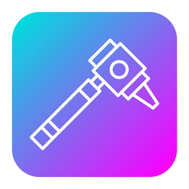 El icono del vector de otoscopia se puede utilizar para el conjunto de iconos de control de salud