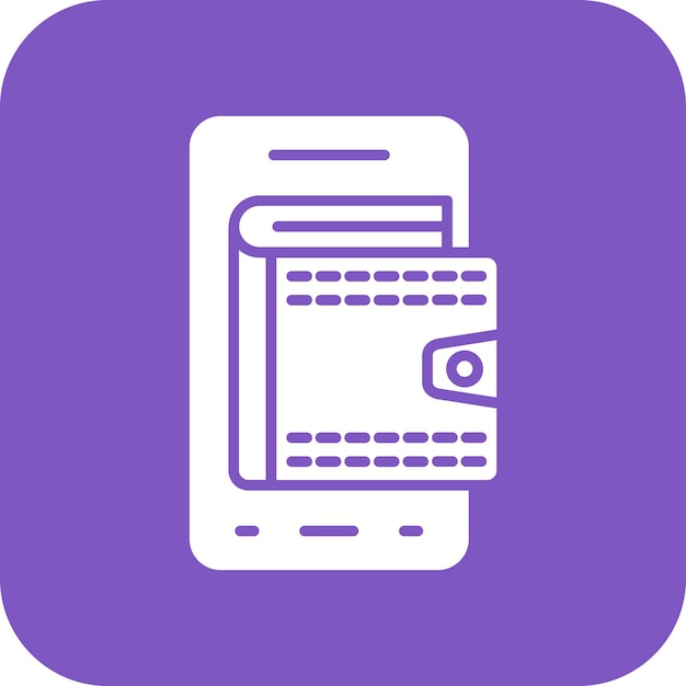 El icono del vector de pago móvil se puede utilizar para el conjunto de iconos del restaurante