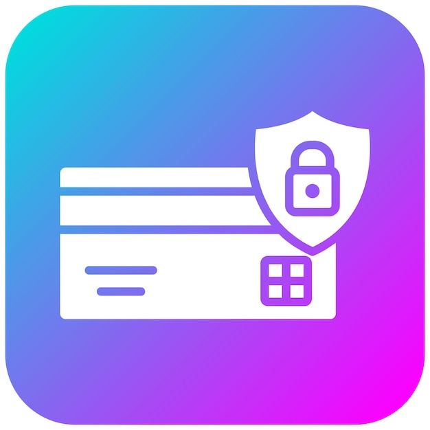 El icono del vector de pago seguro se puede utilizar para el conjunto de iconos de compras y comercio electrónico