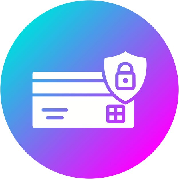 El icono del vector de pago seguro se puede utilizar para el conjunto de iconos de compras y comercio electrónico