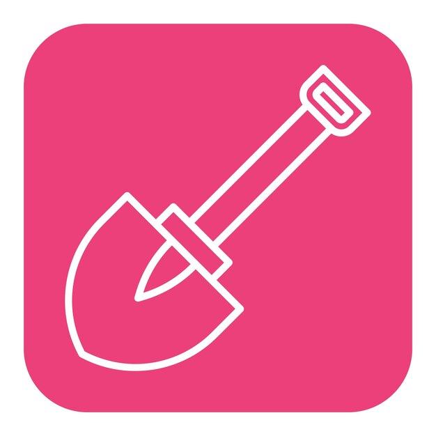 El icono del vector de la pala se puede utilizar para el conjunto de iconos de Agricultura