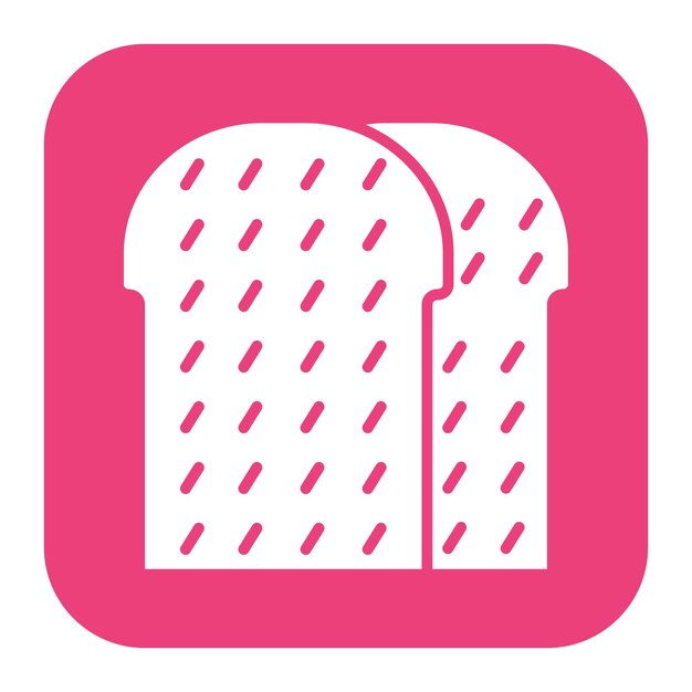 El icono del vector del pan se puede usar para el conjunto de iconos del supermercado