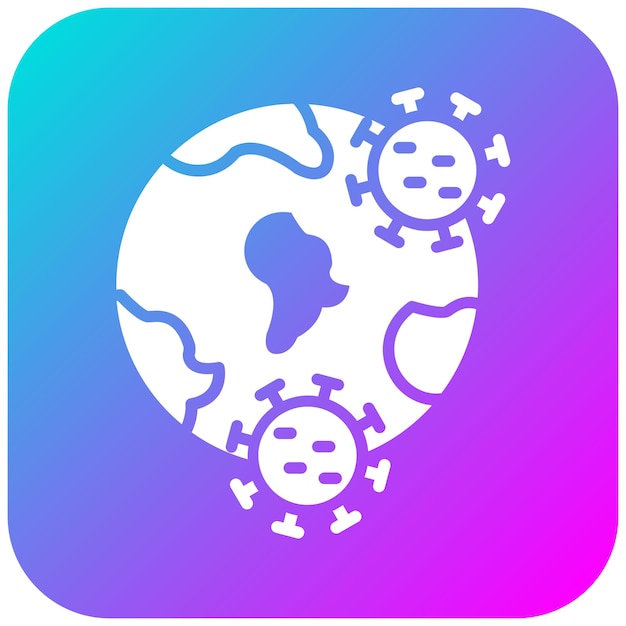 El icono del vector de la pandemia se puede usar para el conjunto de iconos de desastres naturales