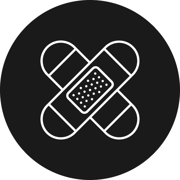 El icono del vector de parche se puede utilizar para el conjunto de iconos de costura