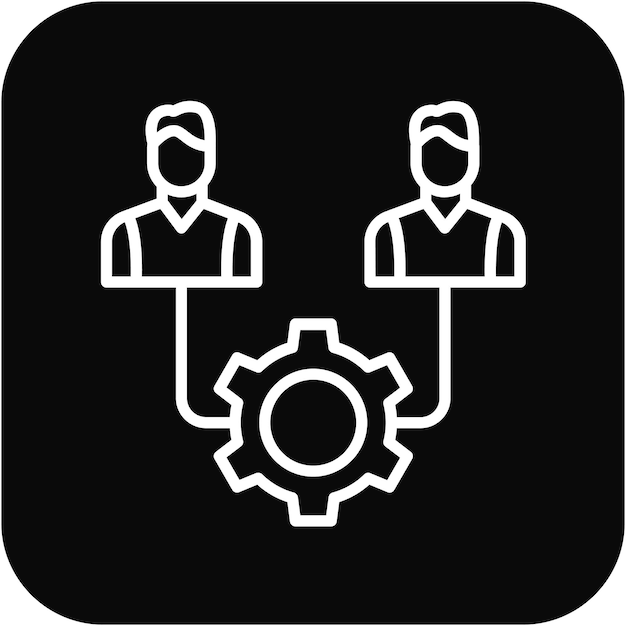 El icono del vector de participación de las partes interesadas puede utilizarse para el conjunto de iconos de evaluación del proyecto