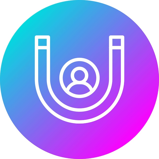 El icono del vector de participación del usuario se puede utilizar para el conjunto de iconos de marketing digital
