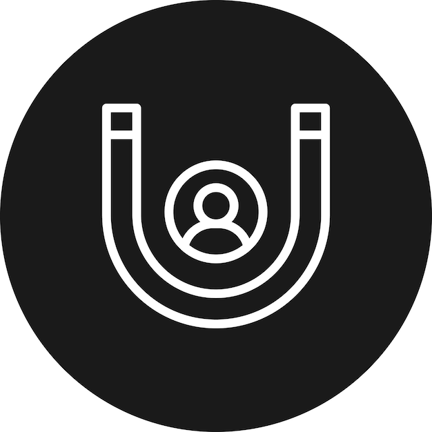 El icono del vector de participación del usuario se puede utilizar para el conjunto de iconos de marketing digital