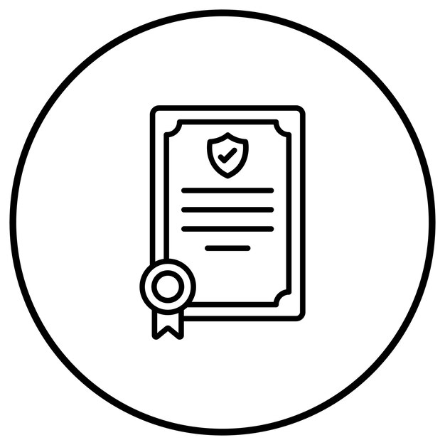 El icono del vector de patentes se puede utilizar para el conjunto de iconos de emprendimiento