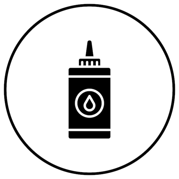 El icono del vector de pegamento líquido se puede utilizar para el conjunto de iconos de costura