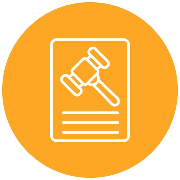 El icono del vector de penalización se puede utilizar para el conjunto de iconos de cumplimiento y regulación