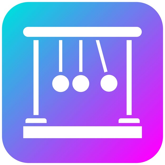 El icono del vector del péndulo se puede usar para el conjunto de iconos de física