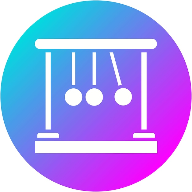 El icono del vector del péndulo se puede usar para el conjunto de iconos de física