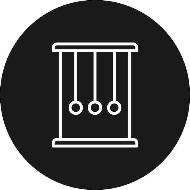 El icono del vector del péndulo se puede utilizar para el conjunto de iconos de educación