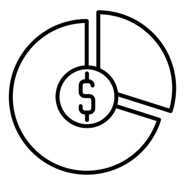 Icono del vector de penetración en el mercado
