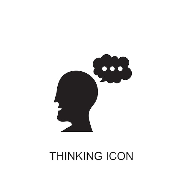 El icono del vector de pensamiento