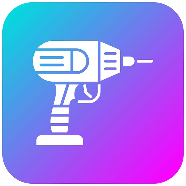 El icono del vector de perforación manual se puede utilizar para el conjunto de iconos de herramientas de electricista