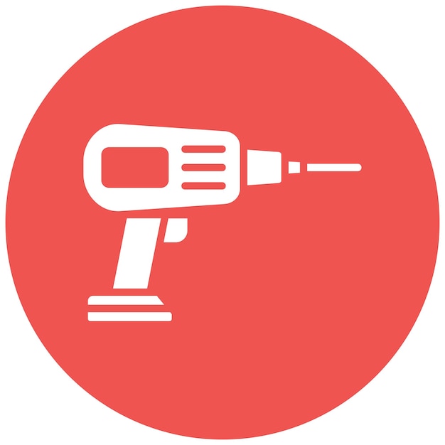 El icono del vector de perforación se puede usar para el conjunto de iconos de Shoemaker