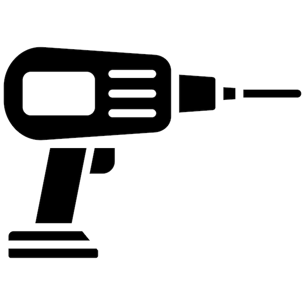 El icono del vector de perforación se puede usar para el conjunto de iconos de Shoemaker