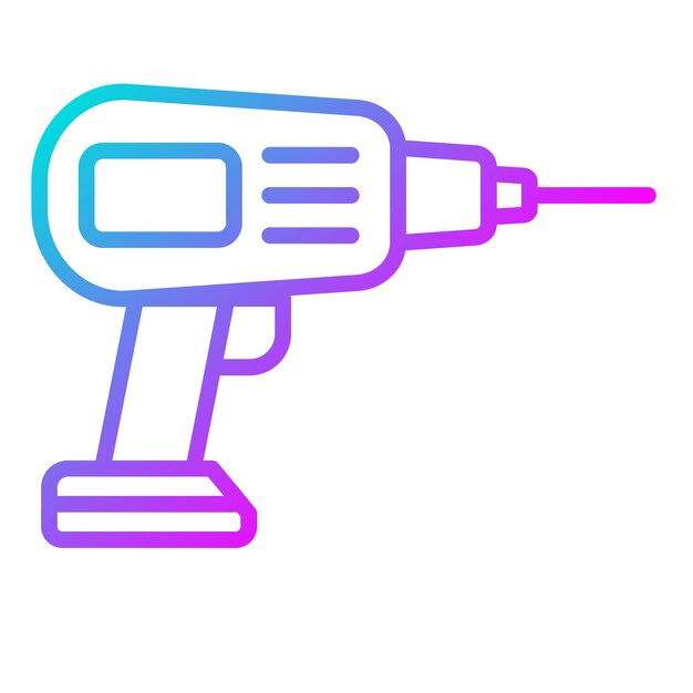 El icono del vector de perforación se puede usar para el conjunto de iconos de Shoemaker
