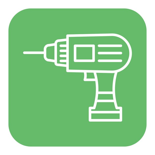 El icono del vector de perforación se puede utilizar para el conjunto de iconos de mejoras para el hogar