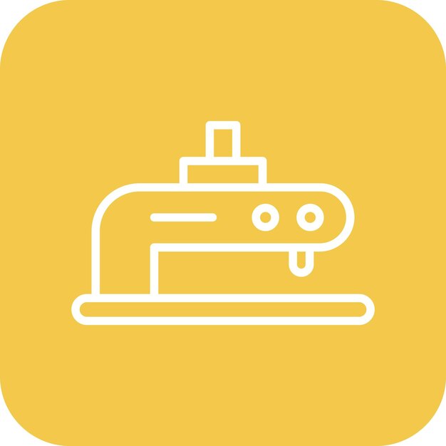 El icono del vector perforador de agujeros se puede utilizar para el conjunto de iconos de papelería de oficina