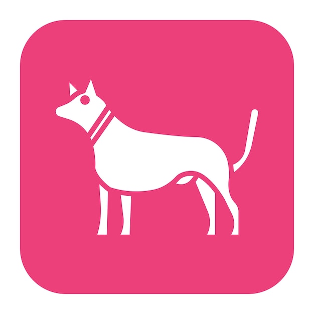 El icono del vector del perro se puede usar para el conjunto de iconos de comodidad