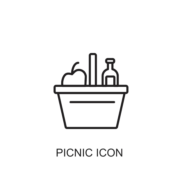 El icono del vector de picnic