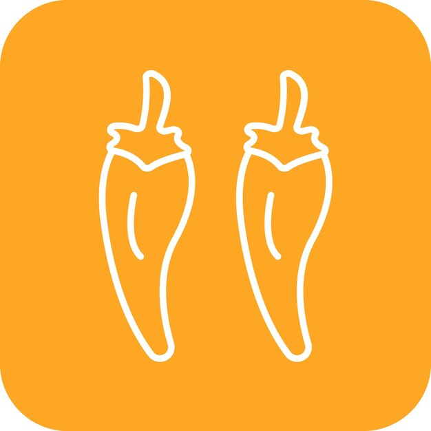 El icono del vector de pimienta se puede usar para el conjunto de iconos del restaurante