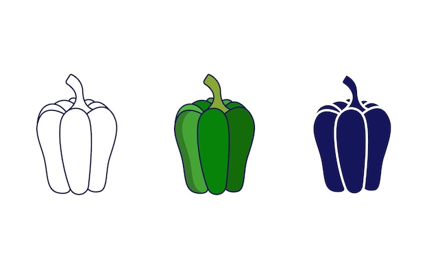 Icono de vector de pimiento