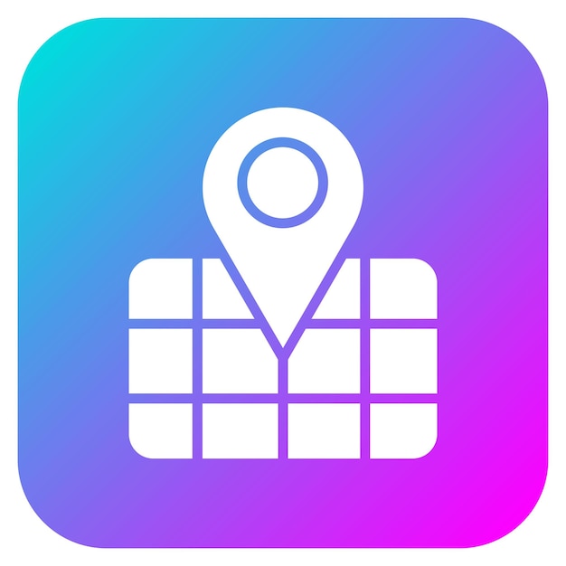 El icono del vector de pin de ubicación se puede usar para el conjunto de iconos de entretenimiento