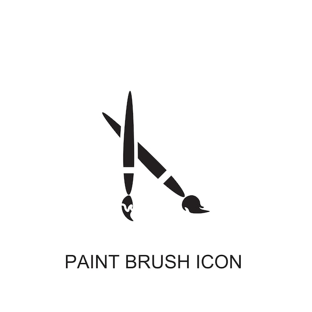 Icono del vector del pincel de pintura