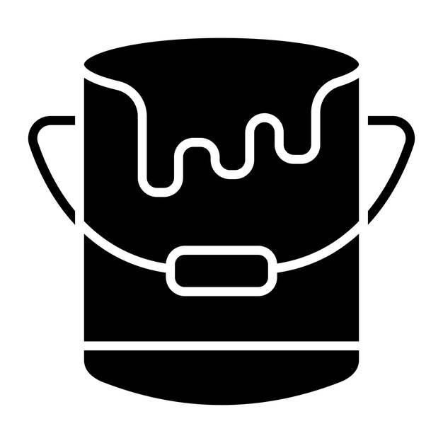 El icono del vector de pintura se puede usar para el conjunto de iconos de mejoras para el hogar