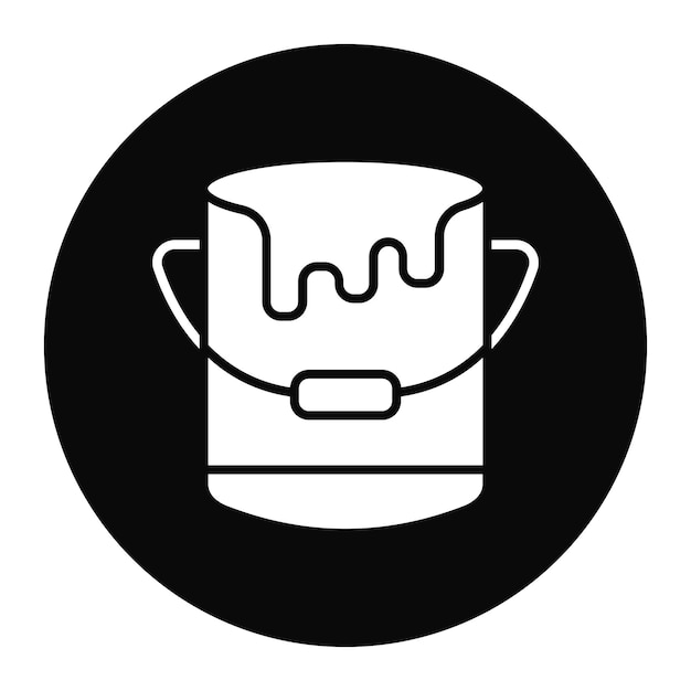 El icono del vector de pintura se puede usar para el conjunto de iconos de mejoras para el hogar