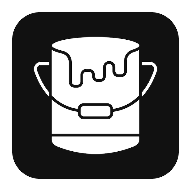 El icono del vector de pintura se puede usar para el conjunto de iconos de mejoras para el hogar