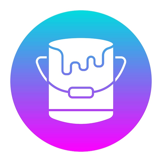 El icono del vector de pintura se puede usar para el conjunto de iconos de mejoras para el hogar