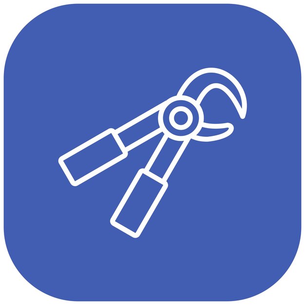 El icono del vector de la pinza se puede usar para el conjunto de iconos de Shoemaker