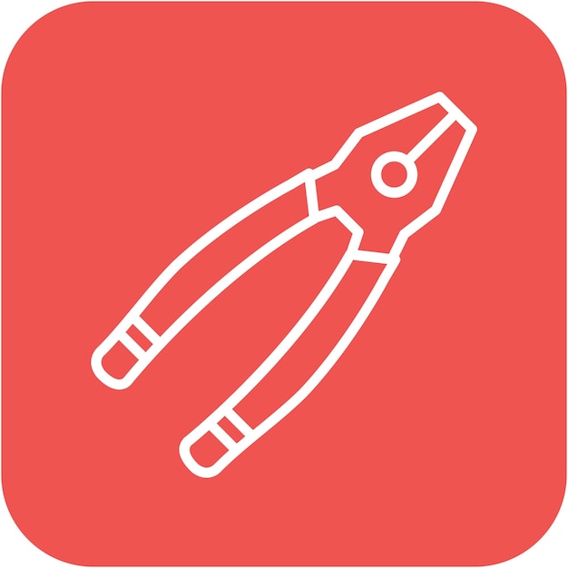 El icono del vector de pinza se puede utilizar para el conjunto de iconos de metalurgia