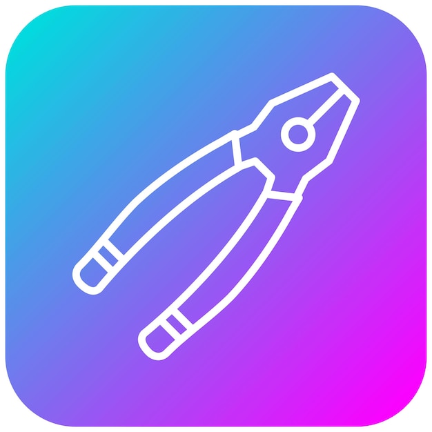 El icono del vector de pinza se puede utilizar para el conjunto de iconos de metalurgia
