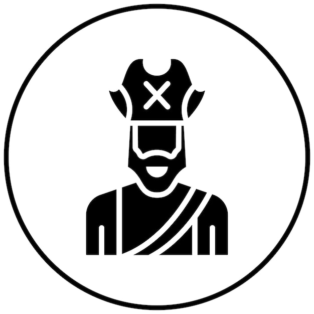 El icono del vector pirata se puede usar para el iconset del Océano