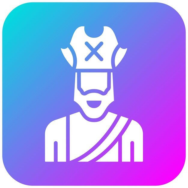 El icono del vector pirata se puede usar para el iconset del Océano