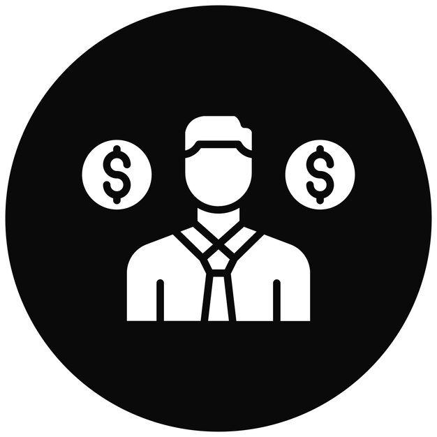 El icono del vector de la pista de malversación se puede usar para el conjunto de iconos de corrupción