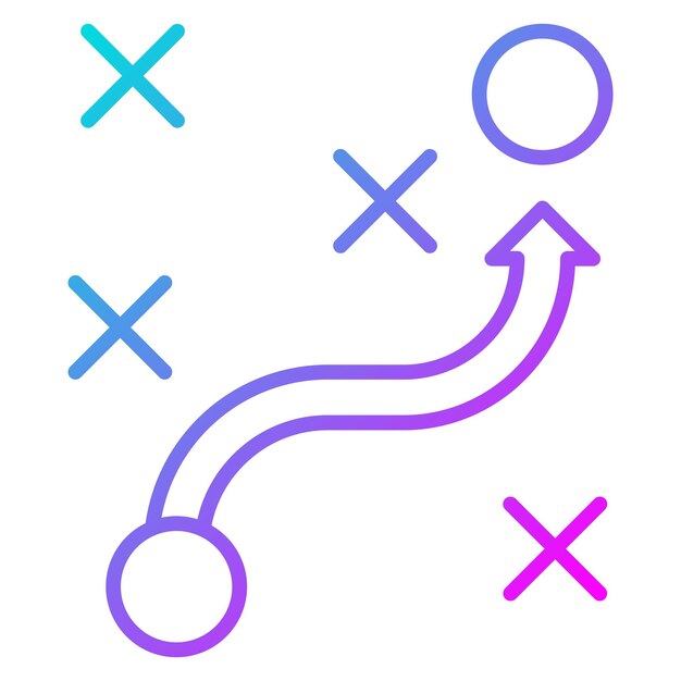 El icono del vector de planificación se puede utilizar para el conjunto de iconos de habilidades para la vida