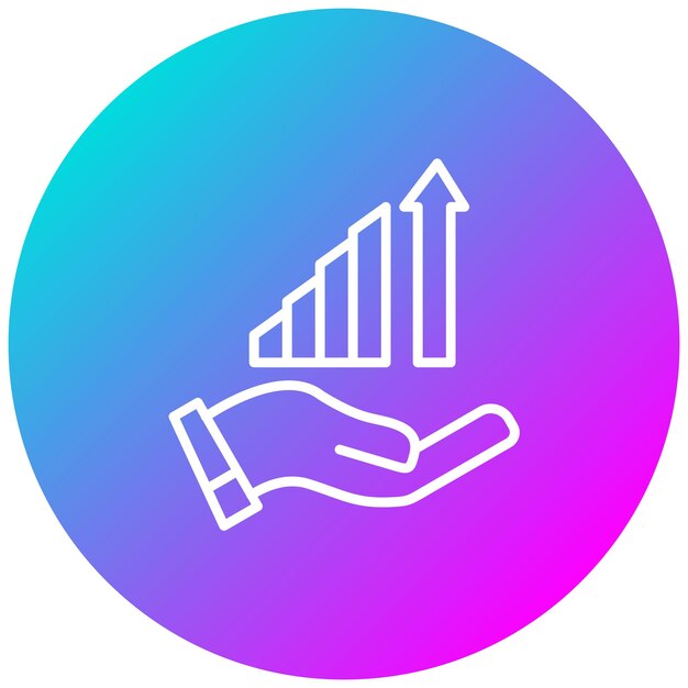 El icono del vector de planificación de sucesión se puede utilizar para el conjunto de iconos de rendimiento empresarial