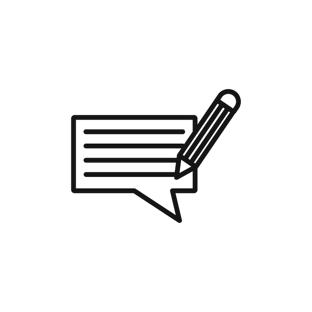 icono Vector plano aislado en el contorno de revisión