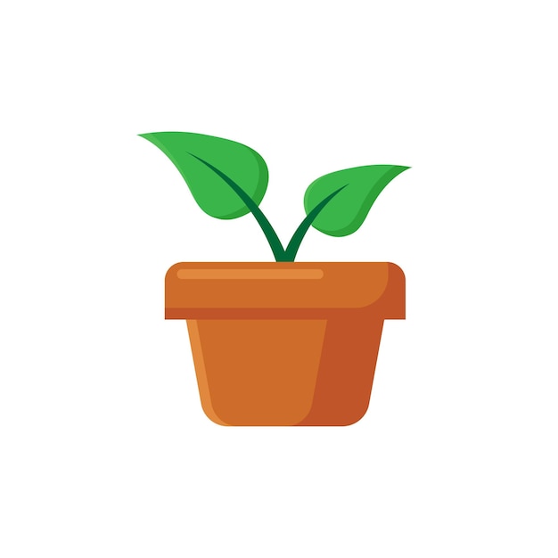 icono de vector plano de la planta de origen